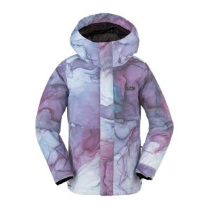 Volcom Girls’ Sass’n’fras Insulated Snowboard Ski Jacket(Glacier Ink S4)