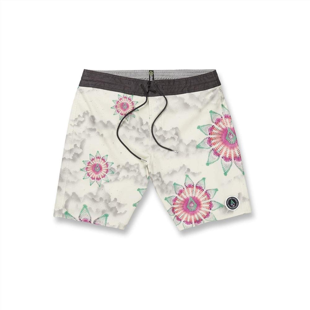 image:imageVolcom Mens 18 Boardshorts Stretch Swim Trunks with Drawstring Waist and Back Flap PocketCoconut