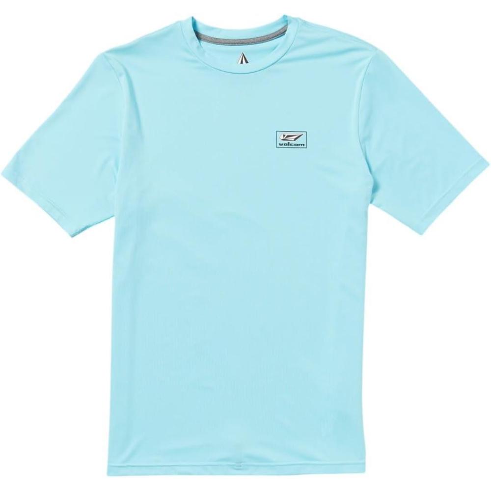 image:imageVolcom Mens Deadly Stones Short Sleeve UPF 30 RashguardResin Blue Modstone