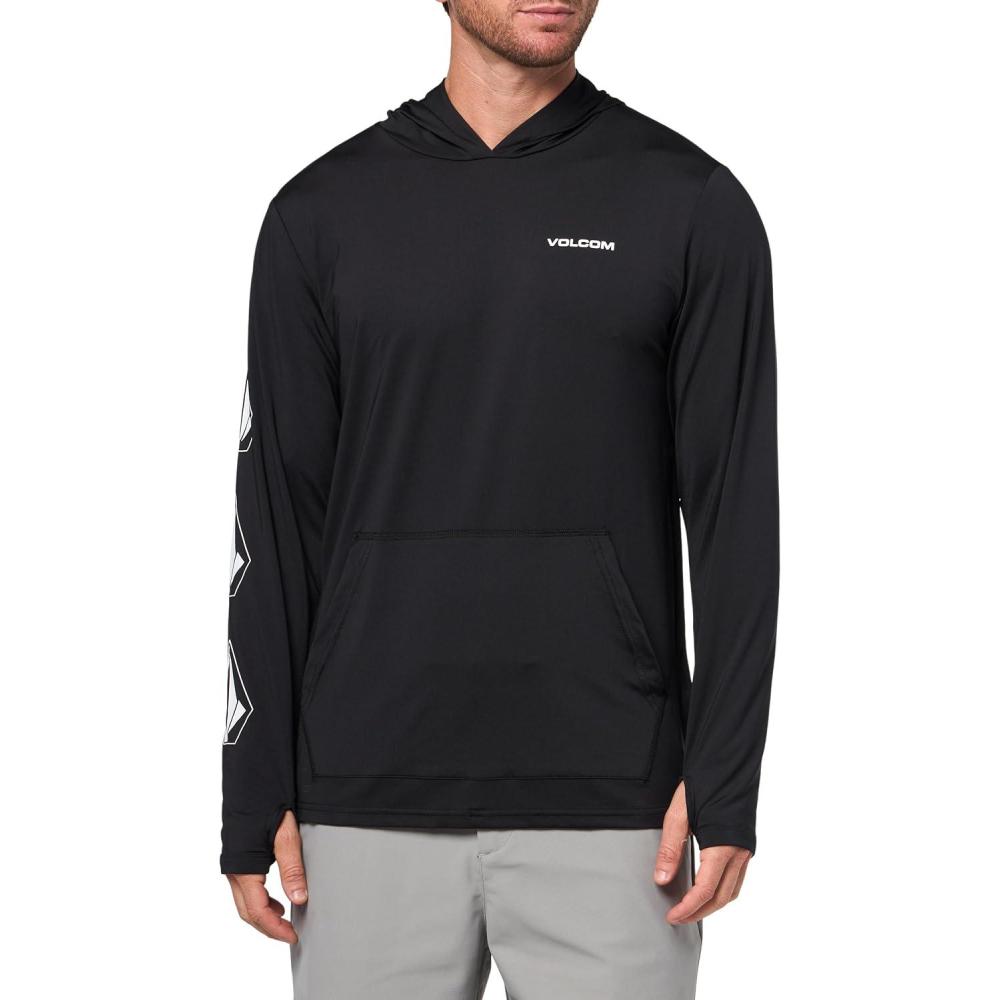 image:imageVolcom Mens Standard Taunt UPF 50 Long Sleeve Loose Fit RashguardOnyx
