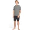 Volcom Men’s Deadly Stones Short Sleeve UPF 30+ Rashguard(Heather Grey Modstone)