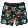 Volcom Men’s Mod-tech 19″ Boardshorts – 4-Way Stretch Performance Swim Trunks with Cinch Fly and Back Pocket(Black Green)