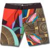 Volcom Men’s Mod-tech 19″ Boardshorts – 4-Way Stretch Performance Swim Trunks with Cinch Fly and Back Pocket(M-red)