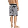 Volcom Men’s Mod-tech 19″ Boardshorts – 4-Way Stretch Performance Swim Trunks with Cinch Fly and Back Pocket(White Black)