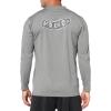 Volcom Men’s Standard Taunt UPF 50+ Long Sleeve Loose Fit Rashguard(Grey Pistol)