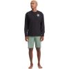Volcom Men’s Standard Taunt UPF 50+ Long Sleeve Loose Fit Rashguard(Onyx-black)