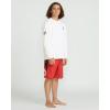 Volcom Men’s Standard Taunt UPF 50+ Long Sleeve Loose Fit Rashguard(White-a)