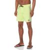 Volcom Men’s 18″ Boardshorts – Stretch Swim Trunks with Drawstring Waist and Back Flap Pocket(Lime)