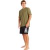 Volcom Men’s Deadly Stones Short Sleeve UPF 30+ Rashguard(Military Faulter)