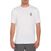 Volcom Men’s Deadly Stones Short Sleeve UPF 30+ Rashguard(Optic White)