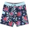 Volcom Men’s Mod-tech 19″ Boardshorts – 4-Way Stretch Performance Swim Trunks with Cinch Fly and Back Pocket(Nvy Floral)