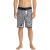 Volcom Men’s Mod-tech 19″ Boardshorts – 4-Way Stretch Performance Swim Trunks with Cinch Fly and Back Pocket(White Black)