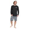 Volcom Men’s Standard Taunt UPF 50+ Long Sleeve Loose Fit Rashguard(Black Pistol)