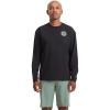 Volcom Men’s Standard Taunt UPF 50+ Long Sleeve Loose Fit Rashguard(Onyx-black)