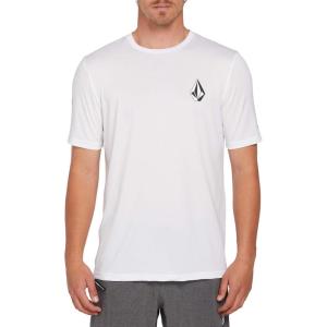 Volcom Men’s Deadly Stones Short Sleeve UPF 30+ Rashguard(Optic White)