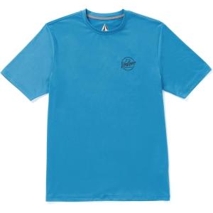 Volcom Men’s Deadly Stones Short Sleeve UPF 30+ Rashguard(Tidal Blue)