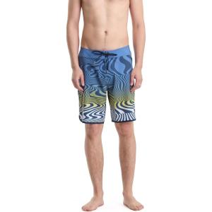 Volcom Men’s Mod-tech 19″ Boardshorts – 4-Way Stretch Performance Swim Trunks with Cinch Fly and Back Pocket(Blueberry)