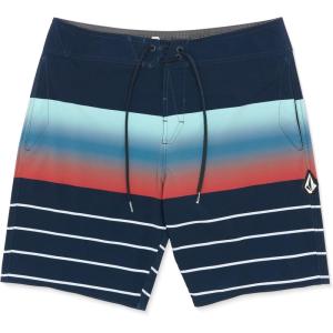 Volcom Men’s Mod-tech 19″ Boardshorts – 4-Way Stretch Performance Swim Trunks with Cinch Fly and Back Pocket(Fade Navy)