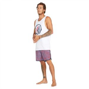 Volcom Men’s Mod-tech 19″ Boardshorts – 4-Way Stretch Performance Swim Trunks with Cinch Fly and Back Pocket(Flash Red)
