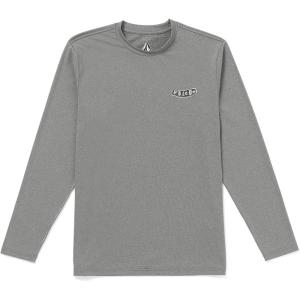 Volcom Men’s Standard Taunt UPF 50+ Long Sleeve Loose Fit Rashguard(Grey Pistol)