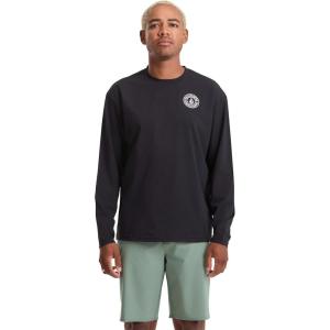 Volcom Men’s Standard Taunt UPF 50+ Long Sleeve Loose Fit Rashguard(Onyx-black)