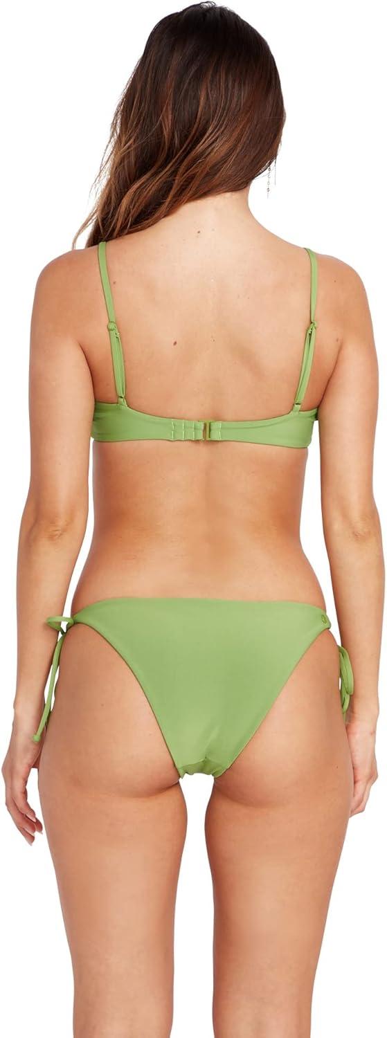 image:imageVolcom Womens Simply Seamless Skimpy Tie Side Swimsuit Bikini BottomApplea