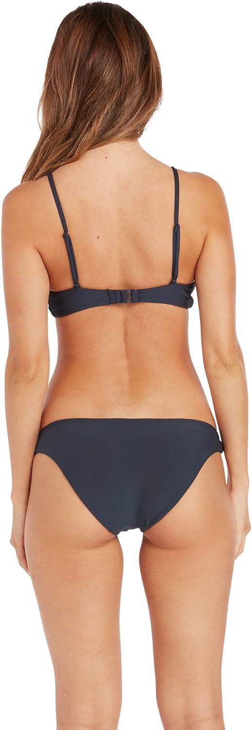 image:imageVolcom Womens Simply Seemless V Neck Swimsuit Bikini TopBluenight