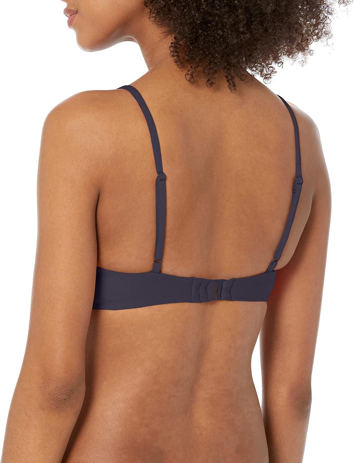 image:imageVolcom Womens Simply Seemless V Neck Swimsuit Bikini TopBluenight