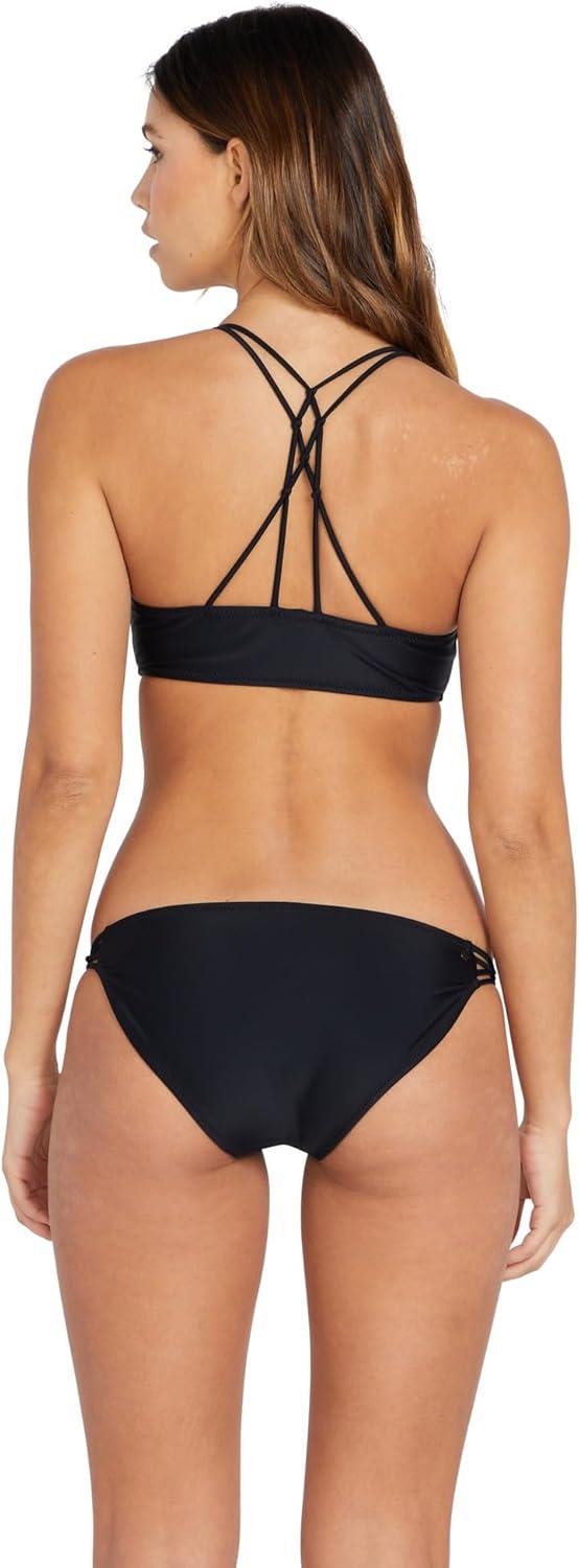 image:imageVolcom Womens Simply Seemless V Neck Swimsuit Bikini TopMidnight