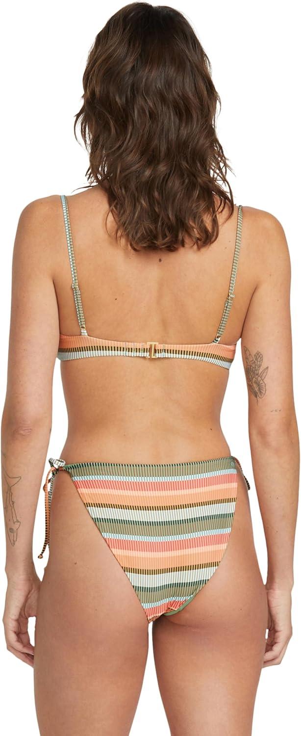 image:imageVolcom Womens Simply Seemless V Neck Swimsuit Bikini TopMulti Sol