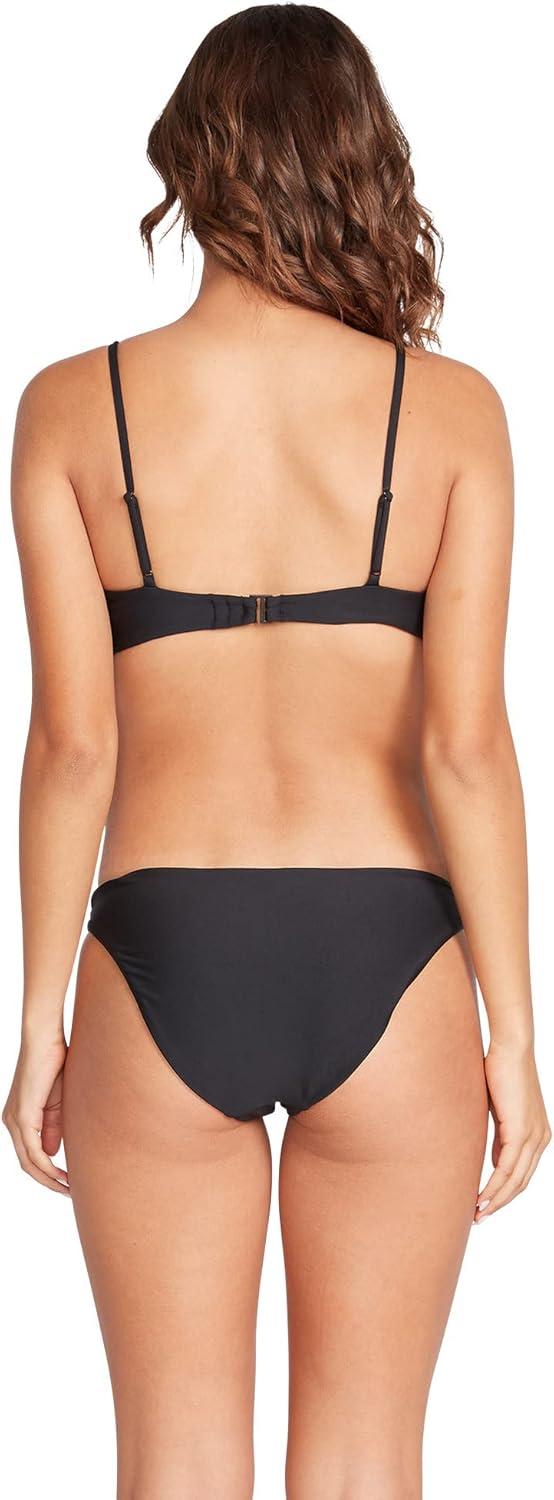 image:imageVolcom Womens Simply Solid Full Bikini Bottom Regular amp Plus SizeCaviar