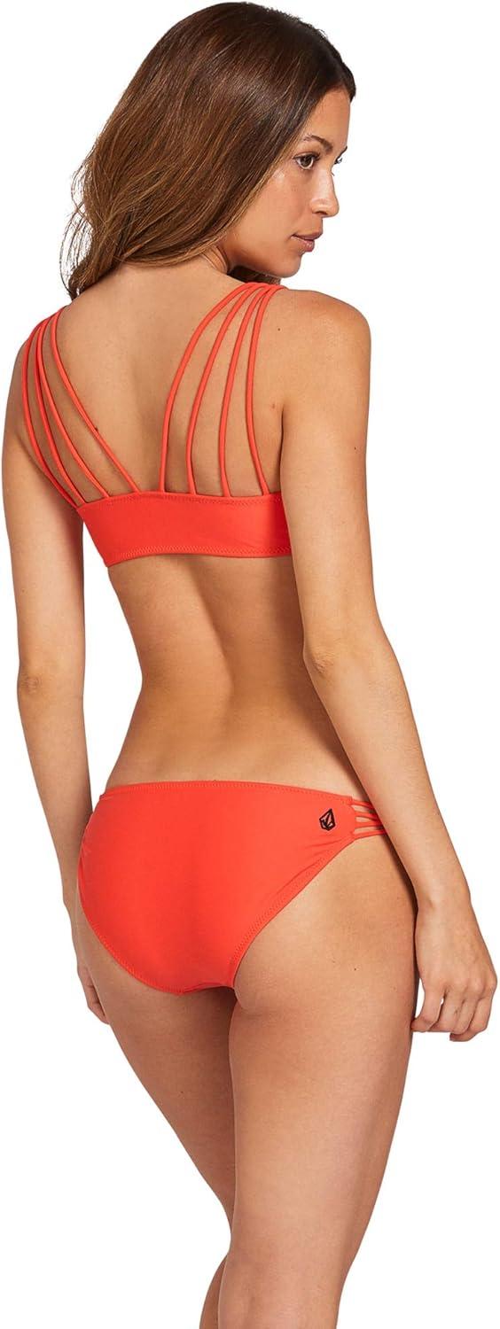image:imageVolcom Womens Simply Solid Full Bikini Bottom Regular amp Plus SizeEcoral