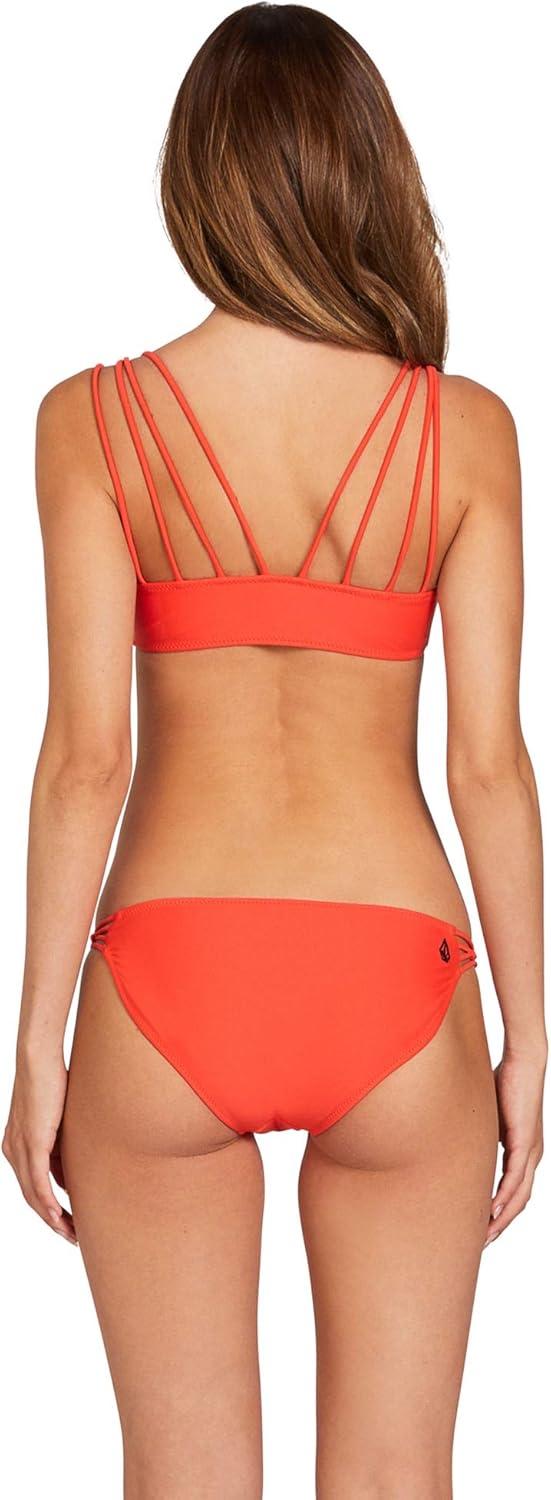image:imageVolcom Womens Simply Solid Full Bikini Bottom Regular amp Plus SizeEcoral