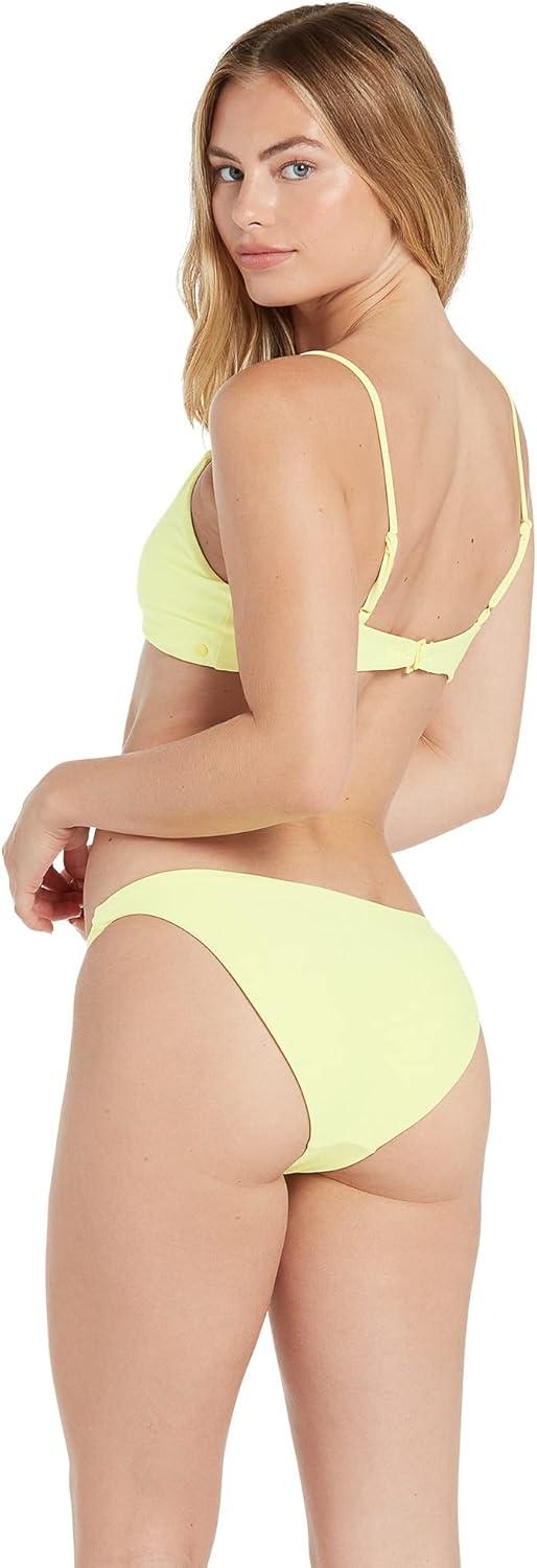 image:imageVolcom Womens Simply Solid Full Bikini Bottom Regular amp Plus SizeLime