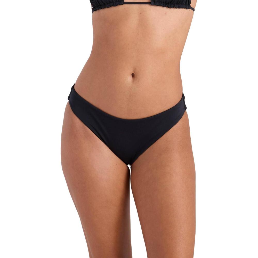 image:imageVolcom Womens Full Bikini Bottom  LowRise Swim Bottom with Full Coverage Made from Recycled FabricOnyxblack