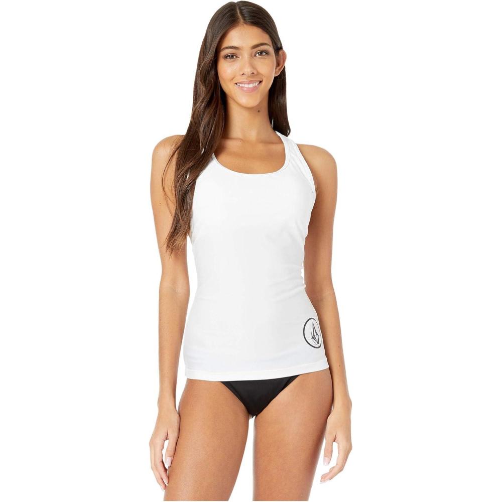image:imageVolcom Womens Simply Core Tankini Swimsuit Top Plus SizeWhite
