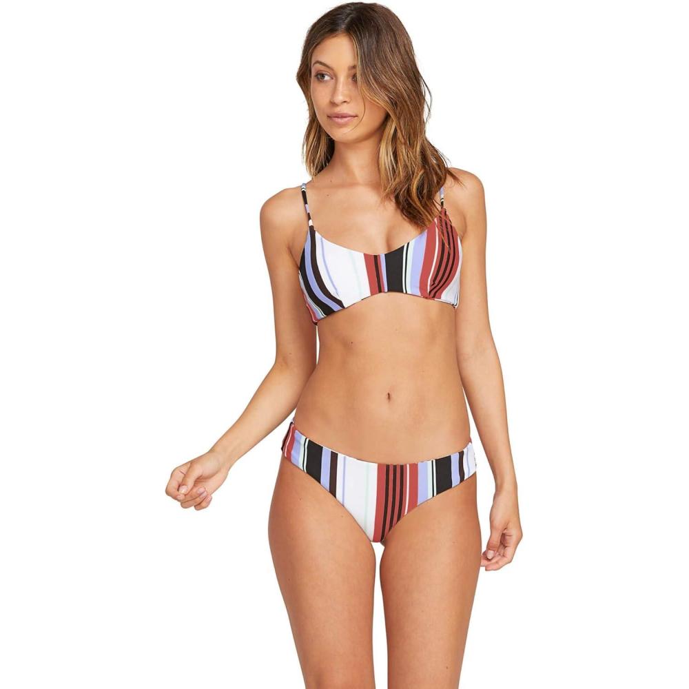 image:imageVolcom Womens Simply Seemless V Neck Swimsuit Bikini TopMulti