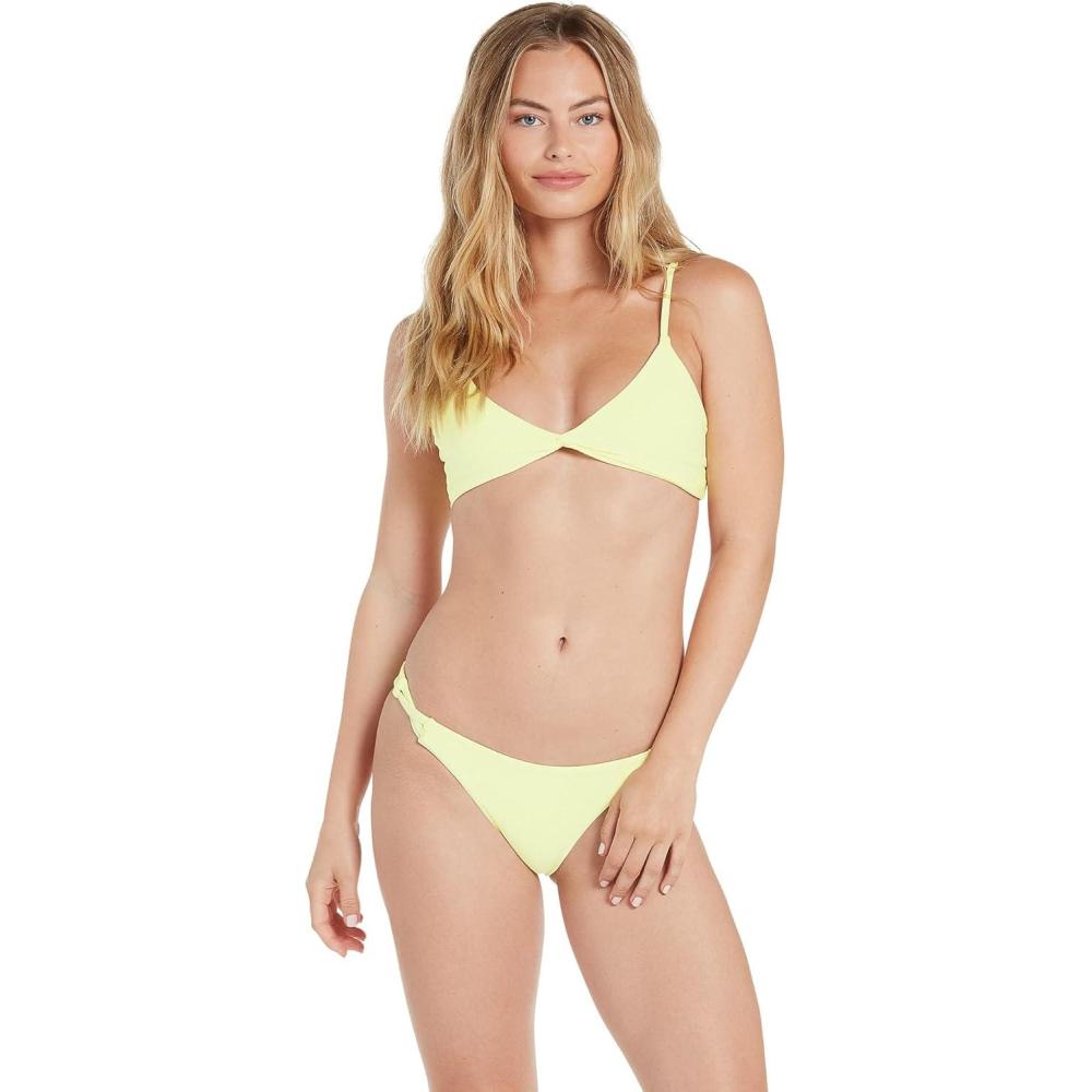 image:imageVolcom Womens Simply Solid Full Bikini Bottom Regular amp Plus SizeLime