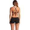 Volcom Women’s 2-inch Swim Boardshorts – Lightweight 4-Way Stretch Surf Shorts with UPF 50+ and Recycled Fabric(Black White)