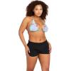 Volcom Women’s 2-inch Swim Boardshorts – Lightweight 4-Way Stretch Surf Shorts with UPF 50+ and Recycled Fabric(Caviar)