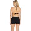 Volcom Women’s 2-inch Swim Boardshorts – Lightweight 4-Way Stretch Surf Shorts with UPF 50+ and Recycled Fabric(Caviar)