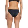 Volcom Women’s Full Bikini Bottom – Low-Rise Swim Bottom with Full Coverage, Made from Recycled Fabric(Black-onyx)
