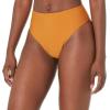 Volcom Women’s Full Bikini Bottom – Low-Rise Swim Bottom with Full Coverage, Made from Recycled Fabric(Bronze)