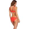 Volcom Women’s Full Bikini Bottom – Low-Rise Swim Bottom with Full Coverage, Made from Recycled Fabric(E-coral)