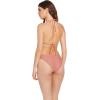 Volcom Women’s Full Bikini Bottom – Low-Rise Swim Bottom with Full Coverage, Made from Recycled Fabric(Mauve Rose)