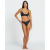 Volcom Women’s Simply Seamless Cheeky Bikini Bottom (Regular & Plus Size)(Caviar)