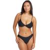 Volcom Women’s Simply Seamless Cheeky Bikini Bottom (Regular & Plus Size)(New Black)