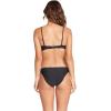 Volcom Women’s Simply Seemless V Neck Swimsuit Bikini Top(Black-a)