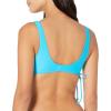 Volcom Women’s Simply Seemless V Neck Swimsuit Bikini Top(Ocean)