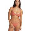 Volcom Women’s Simply Seemless V Neck Swimsuit Bikini Top(Rosewood)